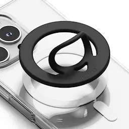 Dual magnetisk ring i silikon, Svart