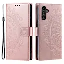 Læderetui Mandala Samsung Galaxy A37 Rose guld