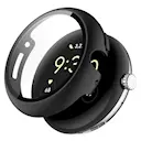 Google Pixel Watch 4 45mm suojakuori näytönsuojalla, Musta