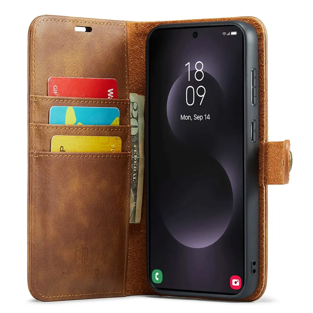 Magnet Wallet Samsung Galaxy S25 Edge Cognac