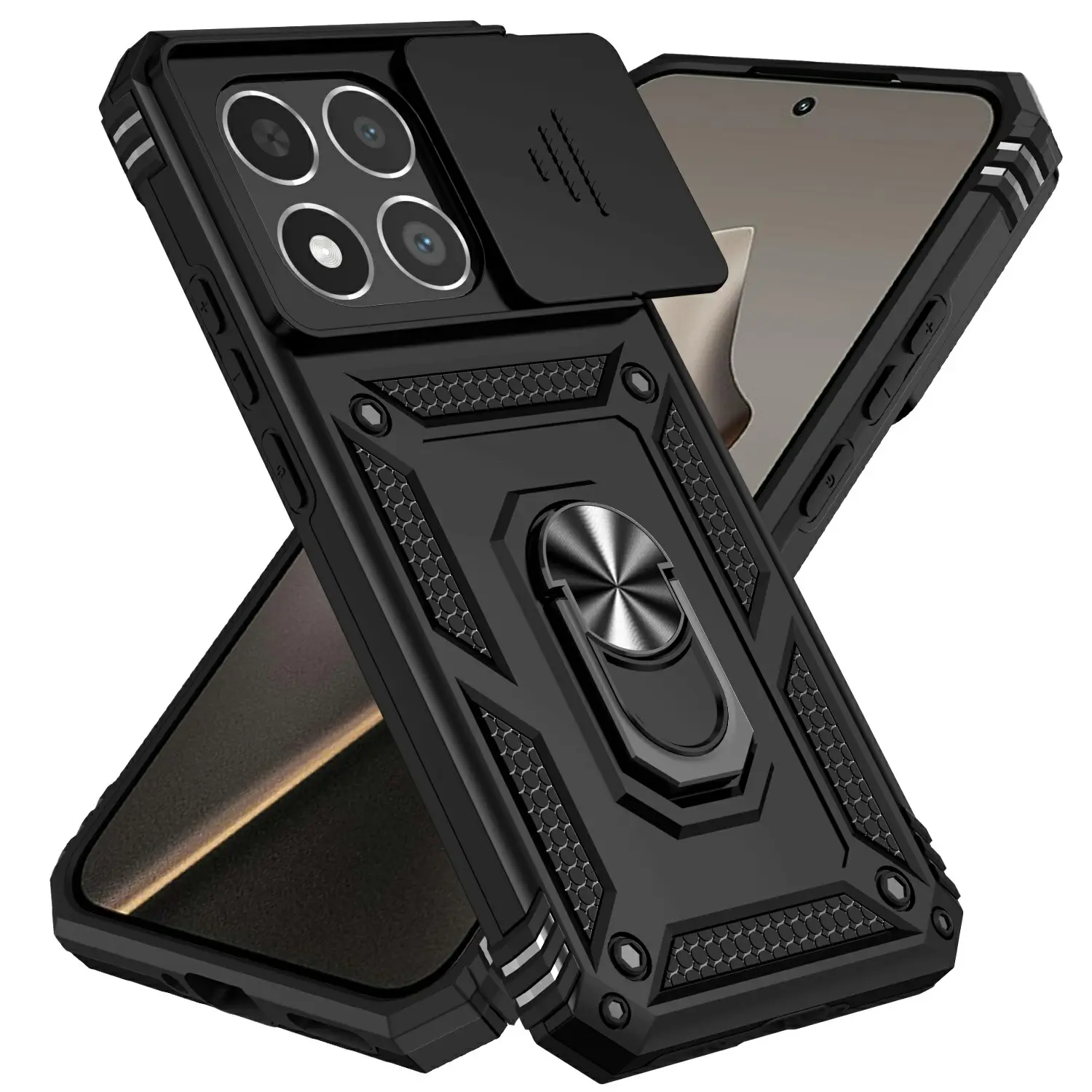 Hybridskal Ring + Kameraskydd Xiaomi 15T Svart