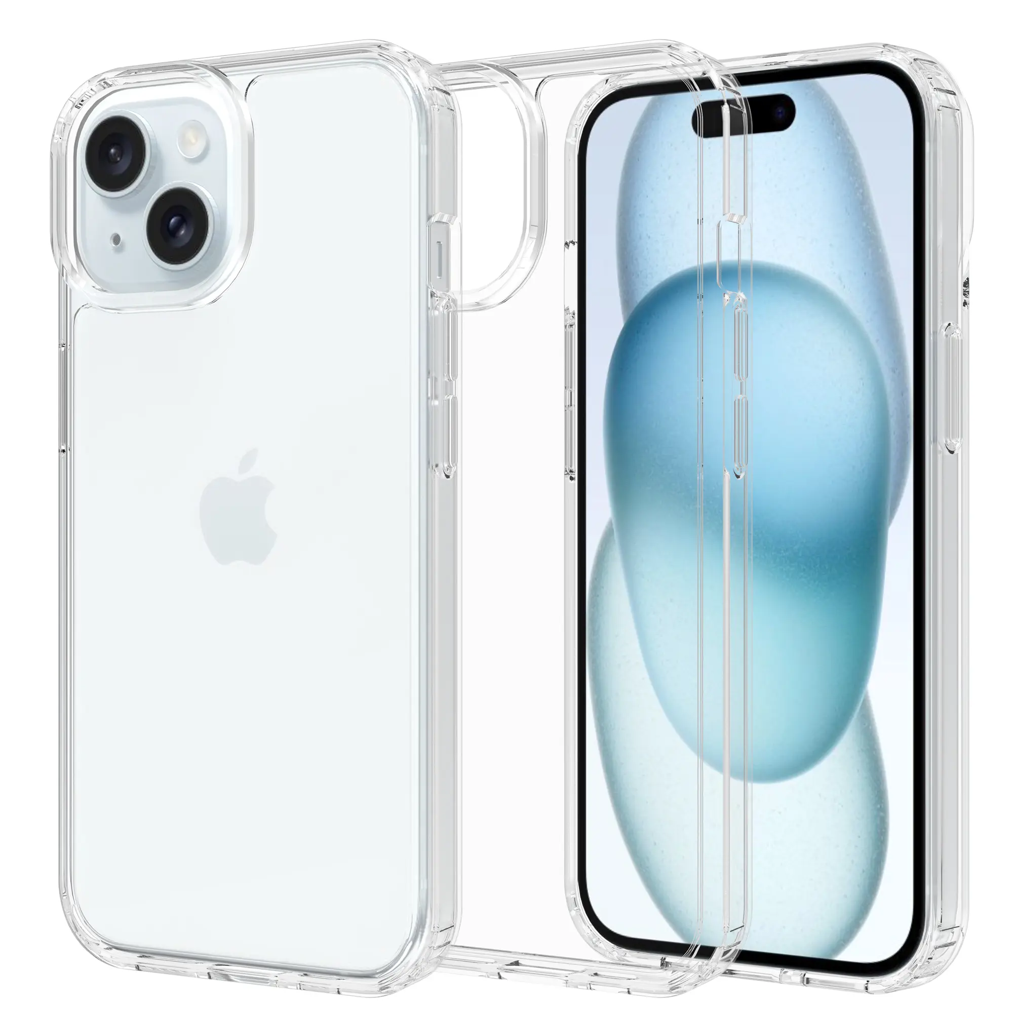Hybridcover iPhone 15 Gennemsigtig