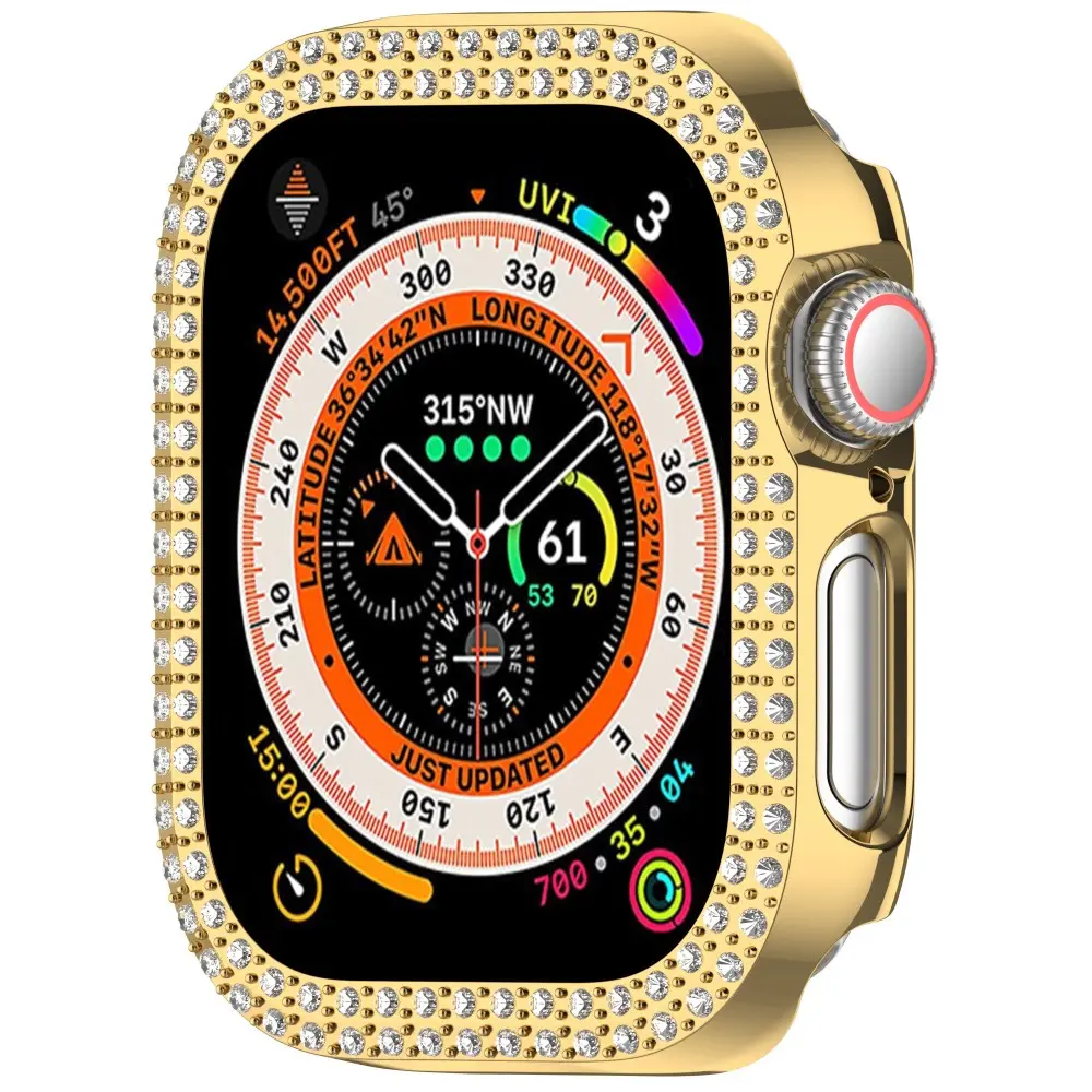 Rhinestone Skal Apple Watch Series 11 46mm guld