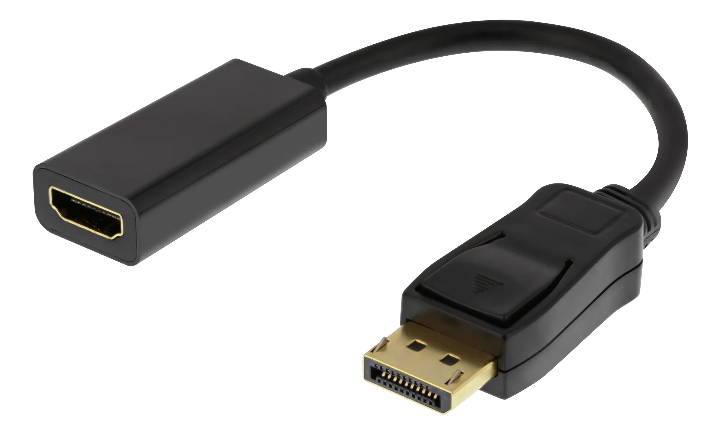 DisplayPort til HDMI-adapter sort