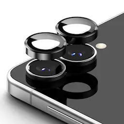 Samsung Galaxy Z Flip 8 2-pack Linsskydd med aluminiumsramme, Svart