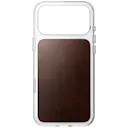 iPhone 18 Pro Max Clear Leather Case MagSafe Rustic Brown