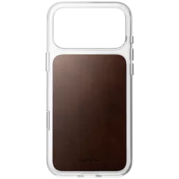 iPhone 18 Pro Max Clear Leather Case MagSafe Rustic Brown