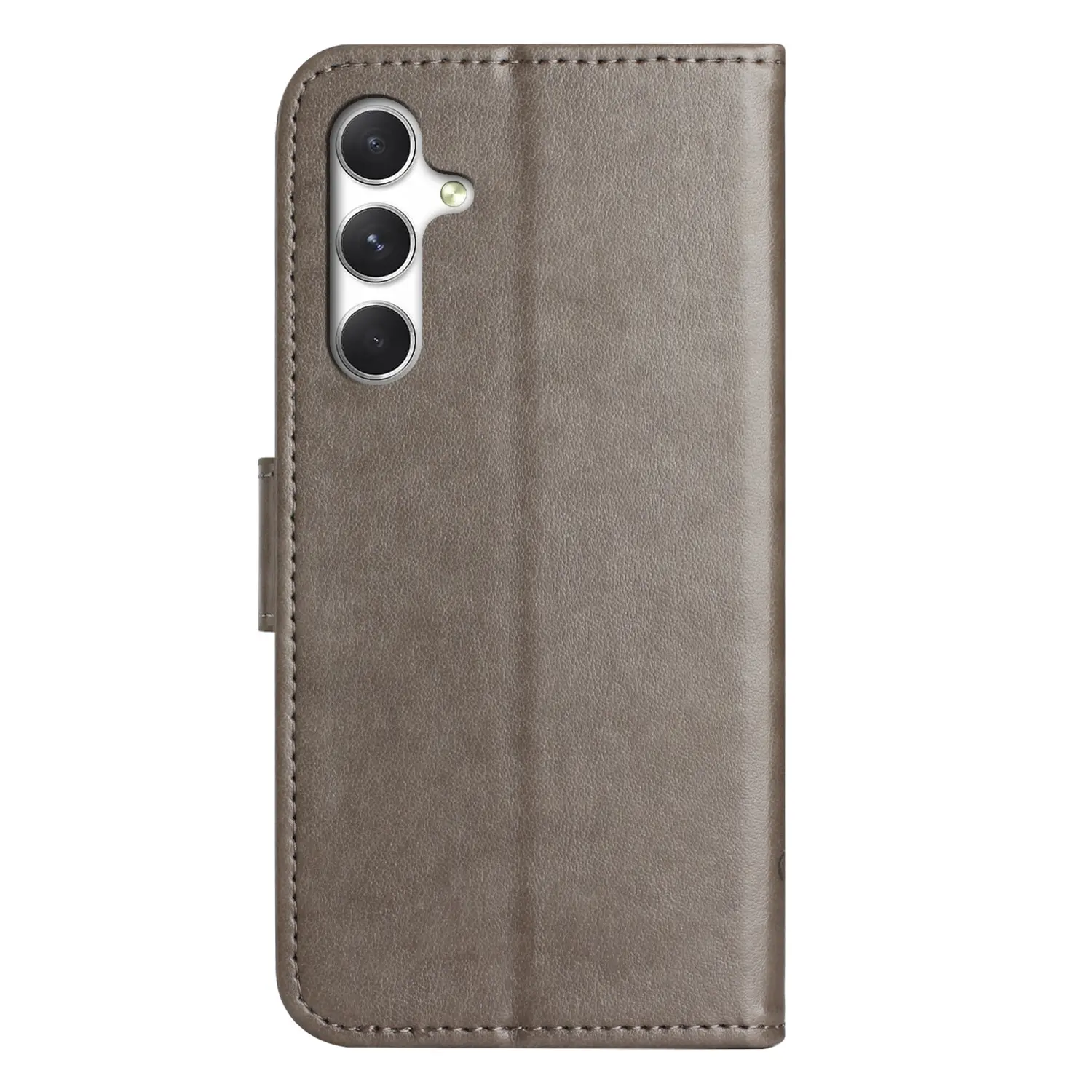 Läderfodral Fjärilar Samsung Galaxy S26 Grå