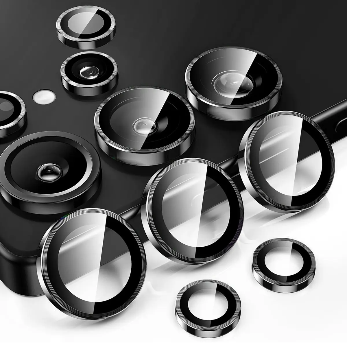 Linsebeskytter Aluminium Samsung Galaxy S26 Ultra Sort