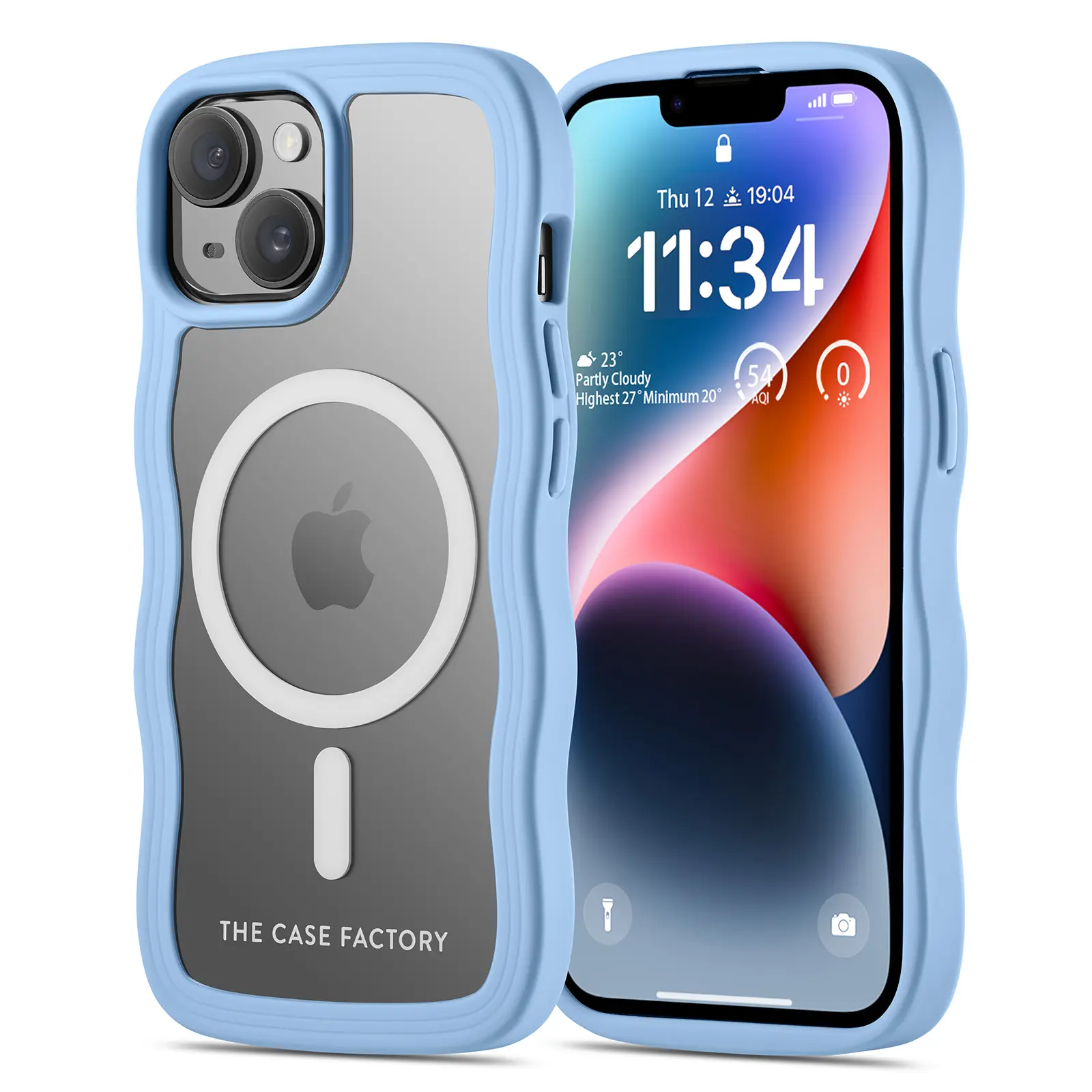 The Wave Mag Case iPhone 13 Blå