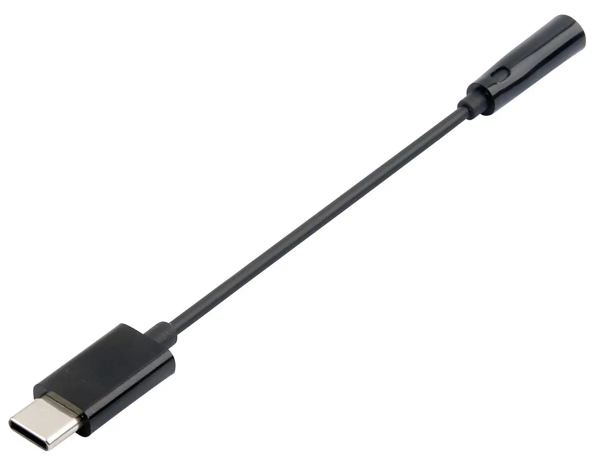 Hörlursadapter DAC USB-C till 3.5mm Svart