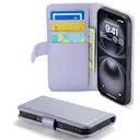 Ægte Læderetui iPhone 16 Lilla