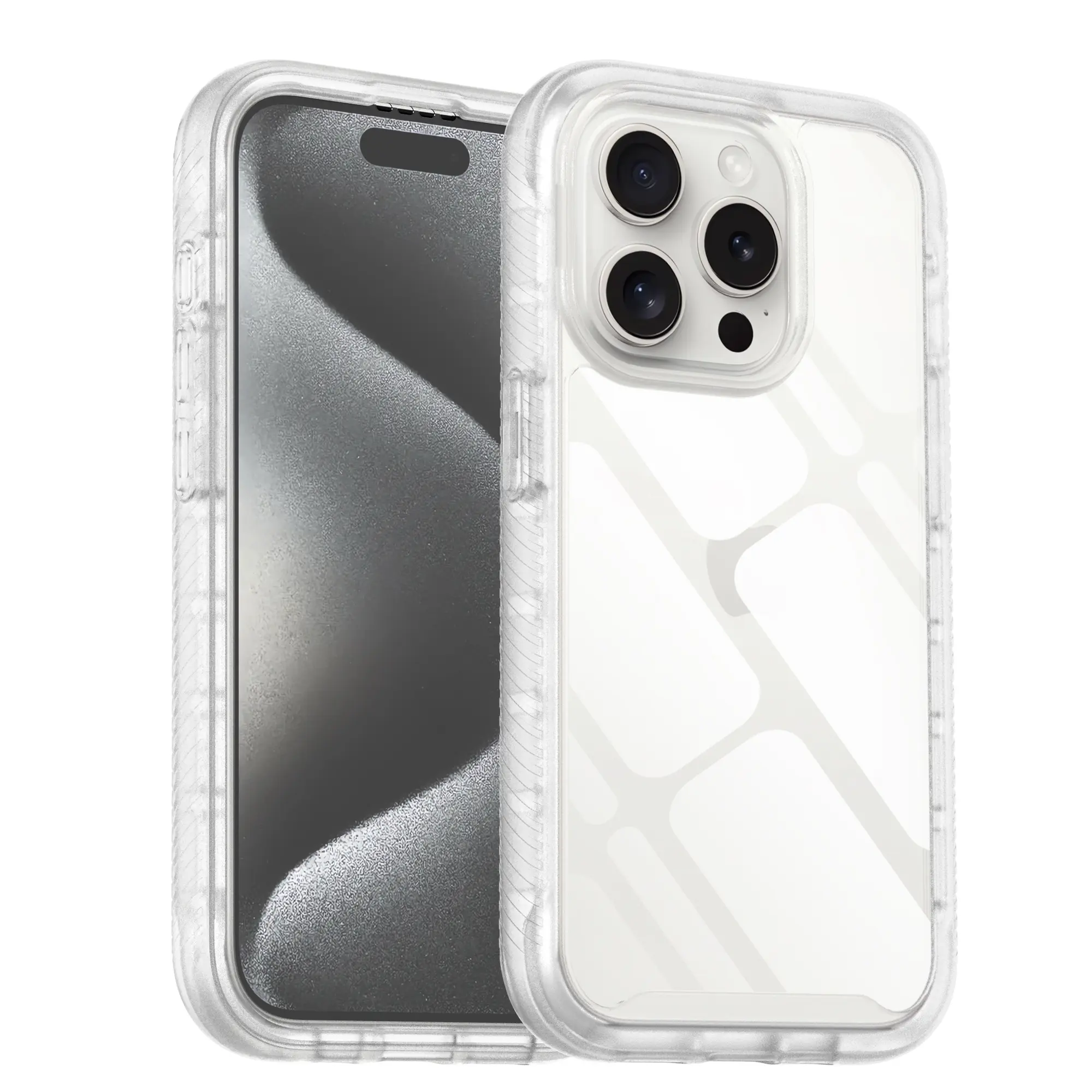 Full Protection Case iPhone 15 Pro Max Genomskinlig