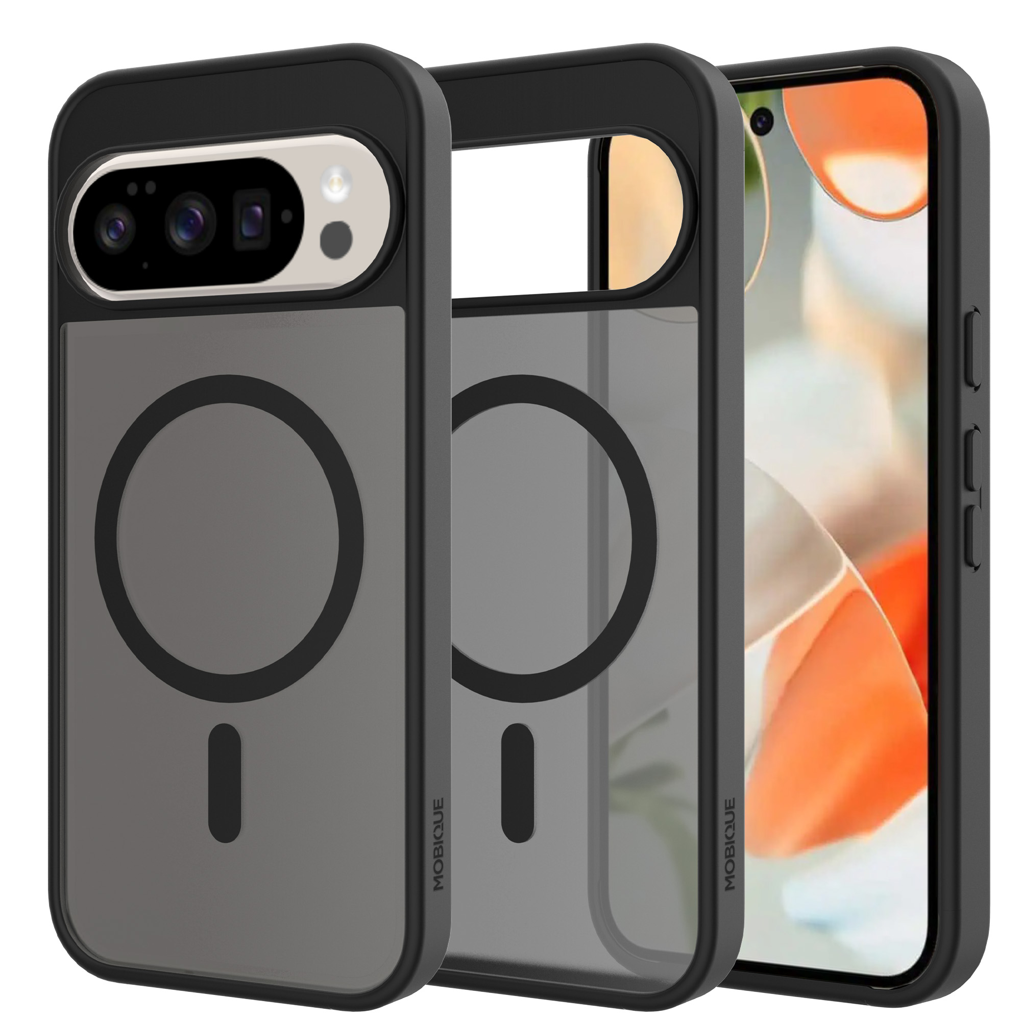 Mobique Magnetic Hybrid Deksel Google Pixel 10 Frosted Black