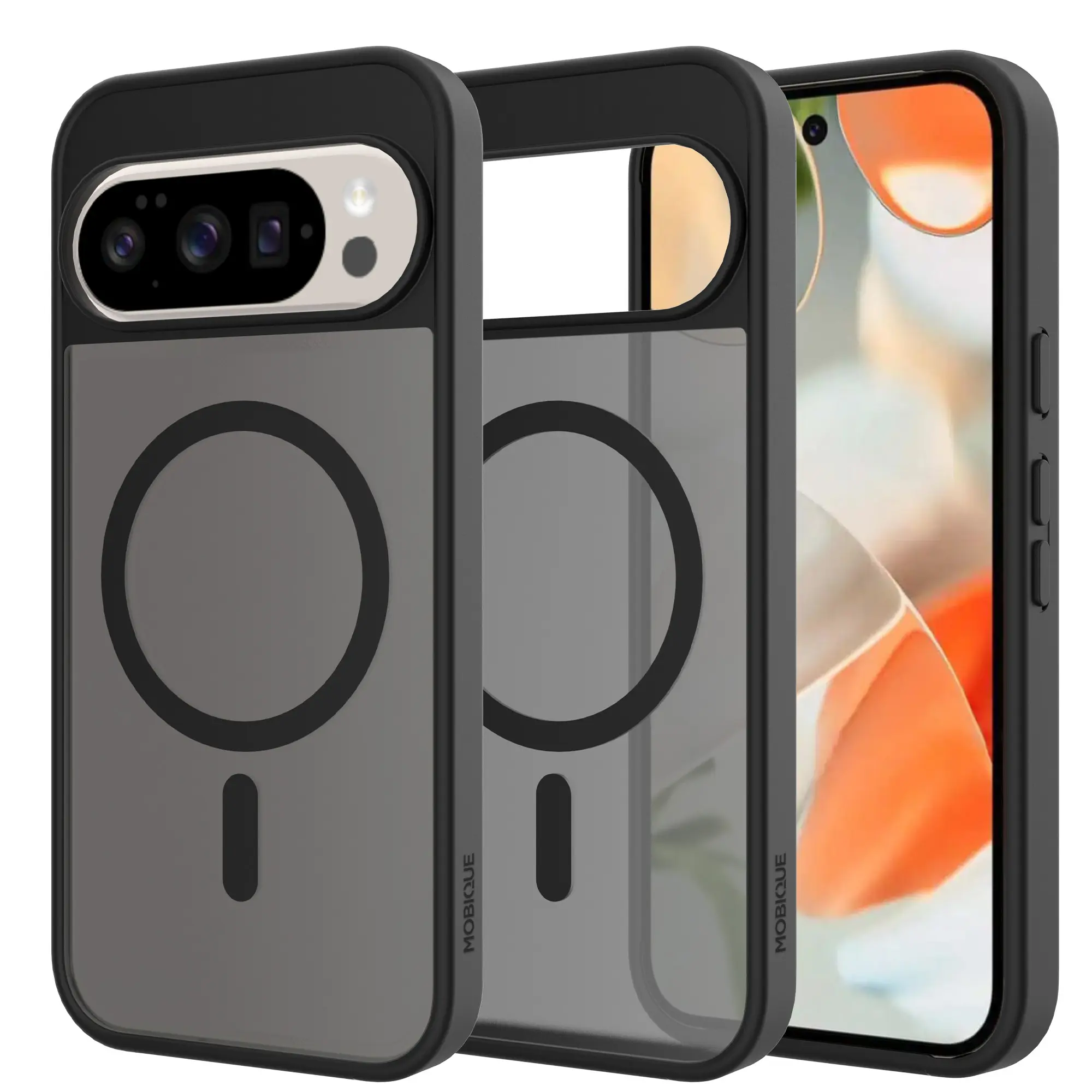 Google Pixel 10 Pro XL Hybrid-cover magnetisk, Frosted Black