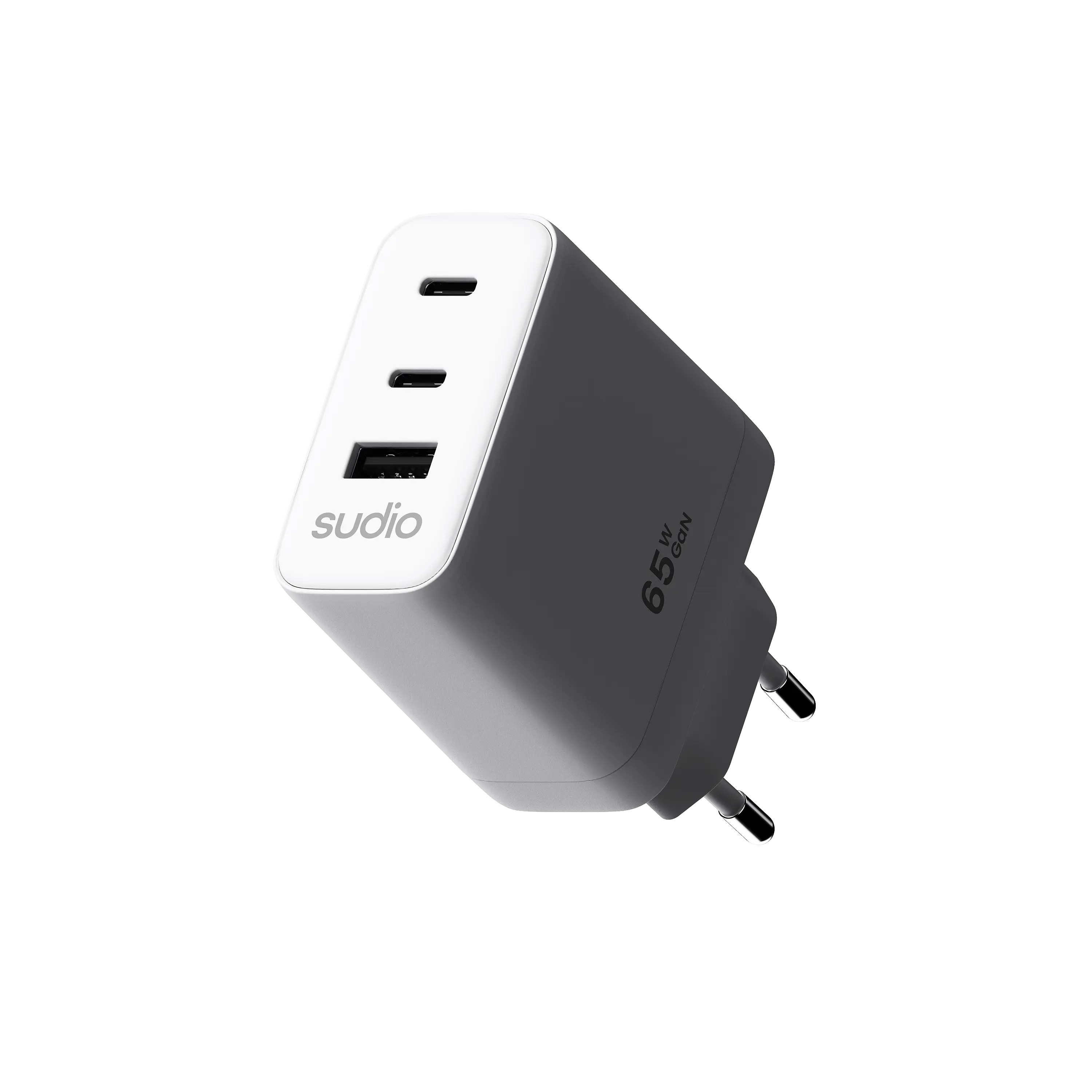P3 Vægoplader 65W 2 x USB-C + USB-A Hvid