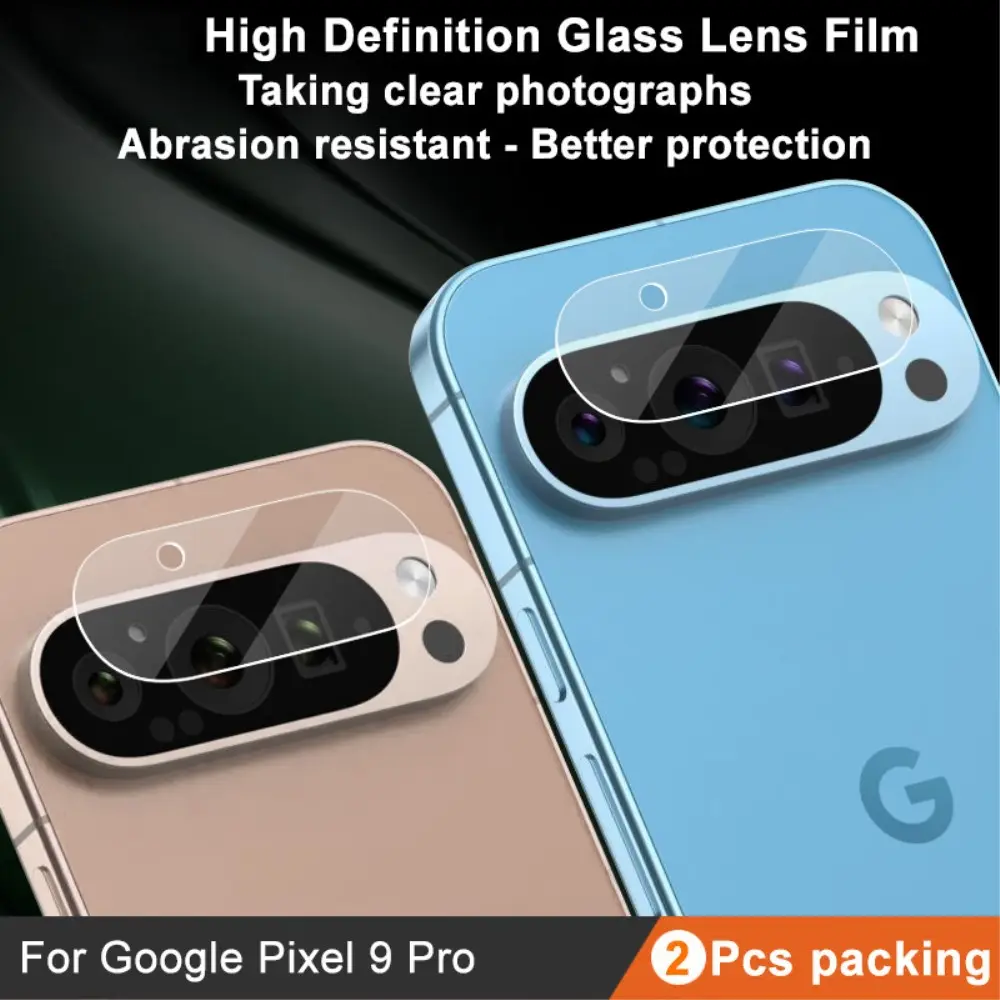 2-pack Härdat Glas Linsskydd Google Pixel 9 Pro Genomskinlig