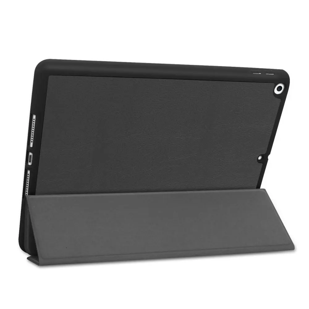 Apple iPad 10.2 8th Gen (2020) Fodral Tri-fold med Pencil-hållare Svart