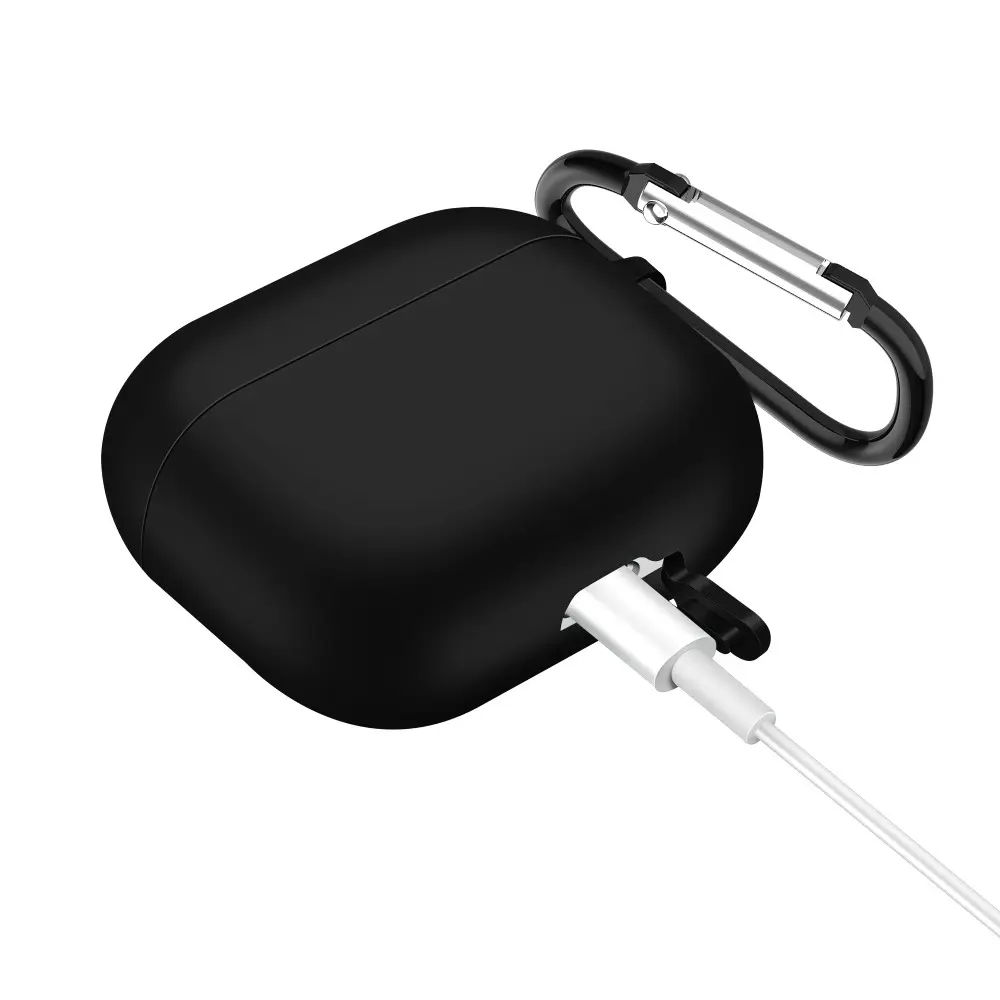 Silikonskal med karbinhake Apple AirPods 3 Svart