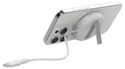 Magneettinen langaton Qi2 laturi telineellä 15W, Valkoinen