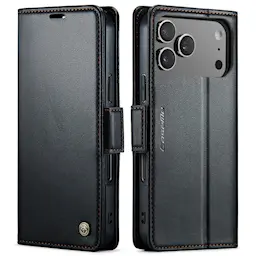 RFID Slim Lompakkokotelo iPhone 17 Pro Max Musta
