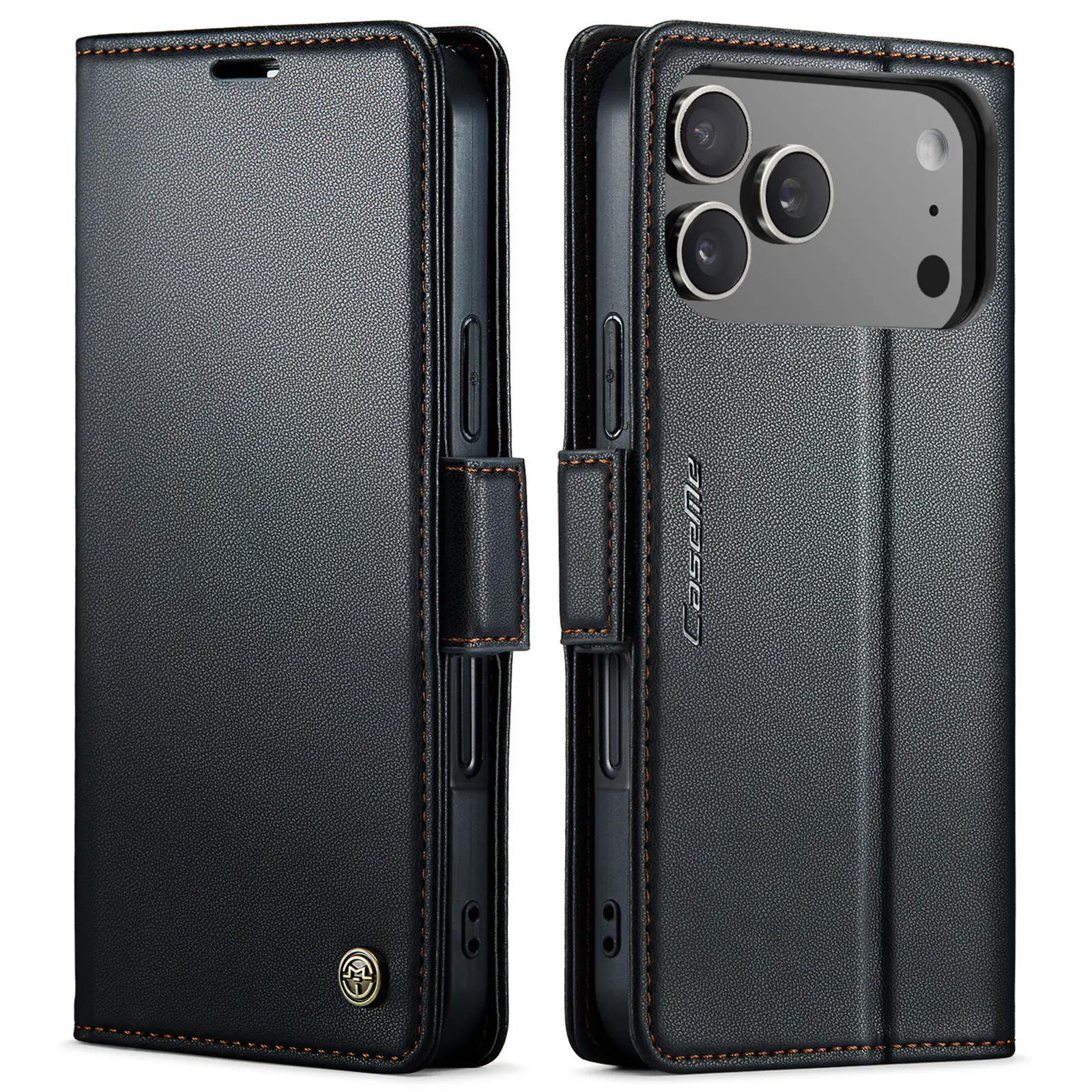 RFID Slim Lompakkokotelo iPhone 17 Pro Max Musta