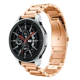 Samsung Galaxy Watch 46mm Tyylikäs metallinen linkkiranneke, Ruusukulta