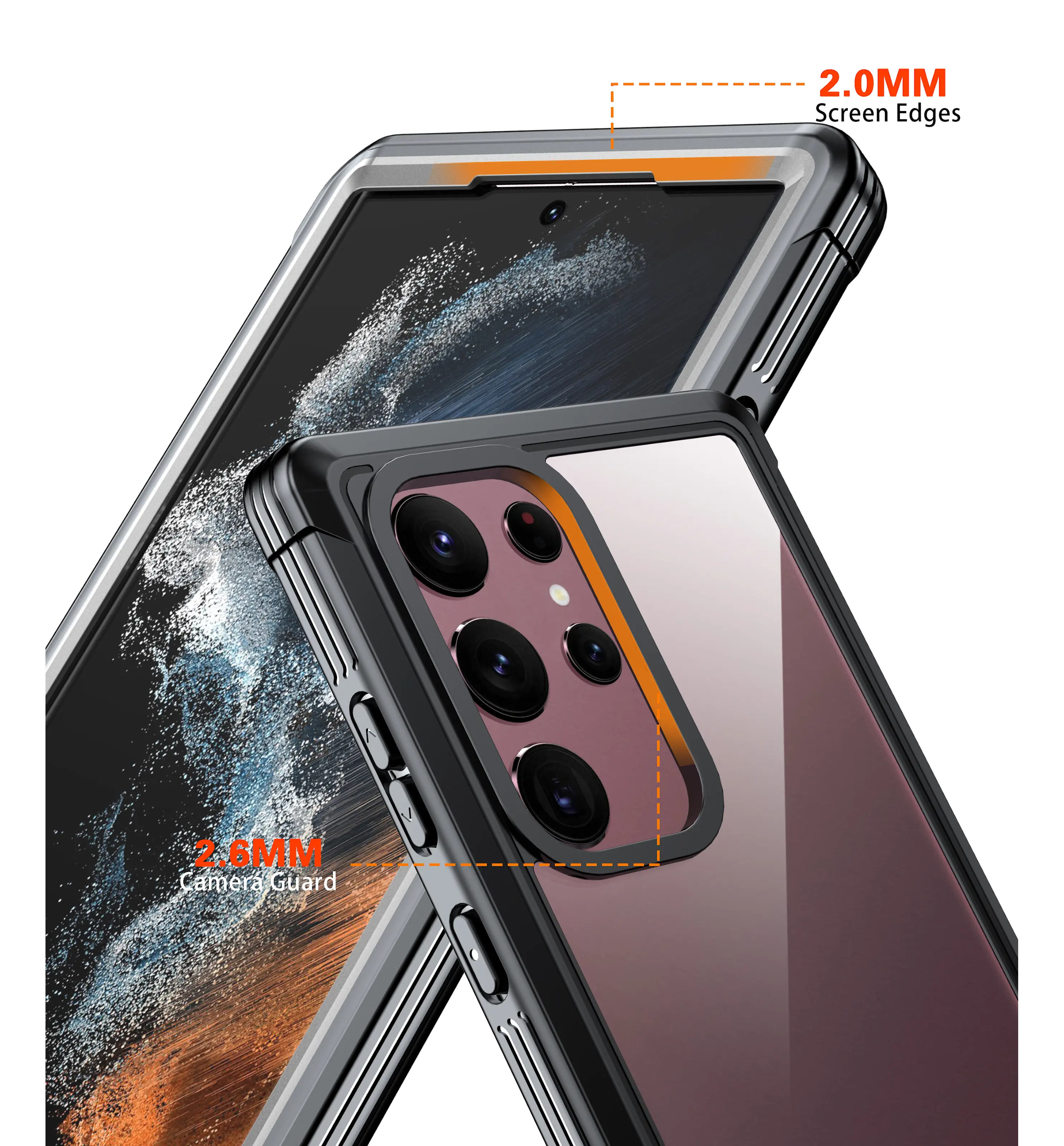 Premium Full Protection Case Samsung Galaxy S23 Ultra Svart