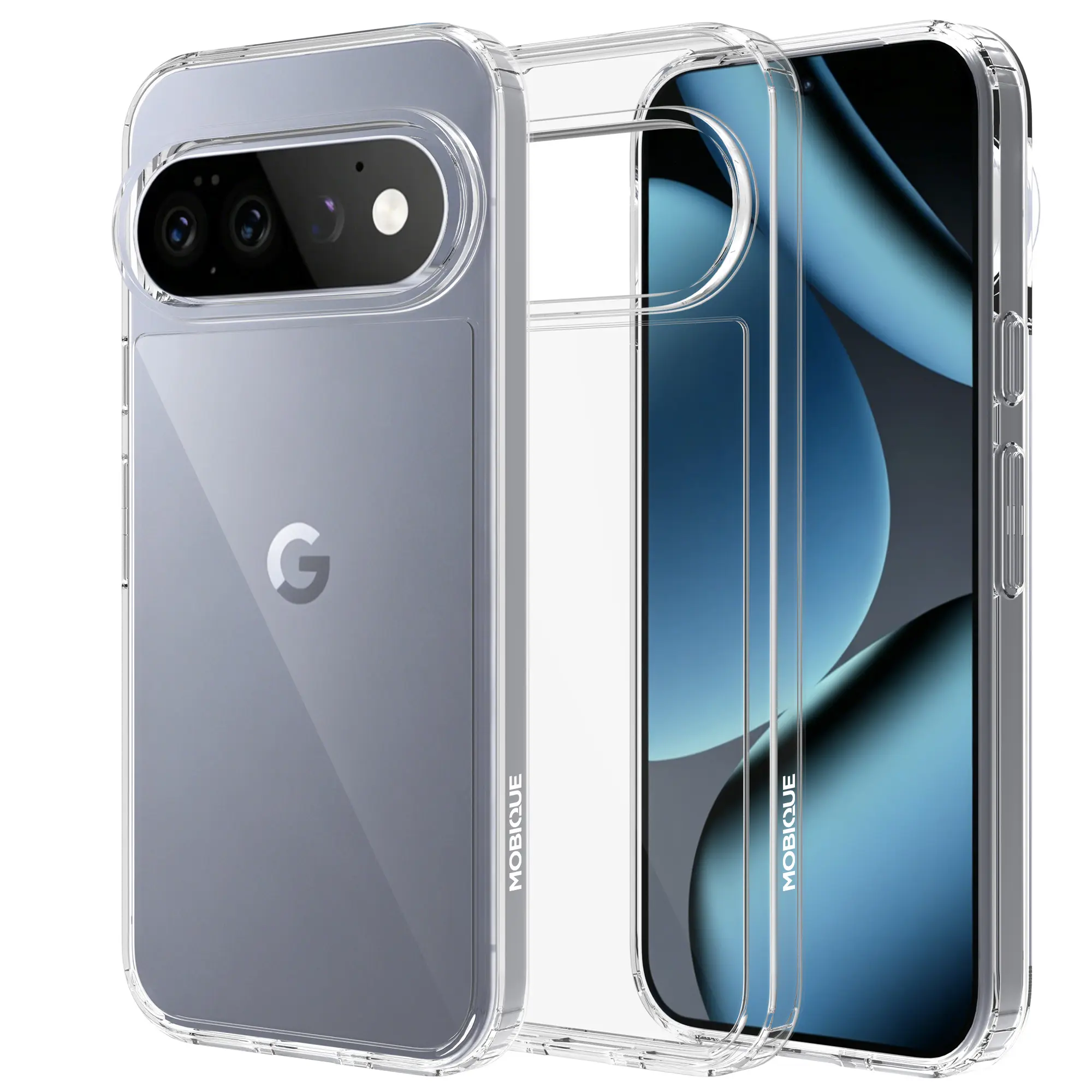 Google Pixel 11 Pro Crystal Hybrid-skal, Genomskinlig