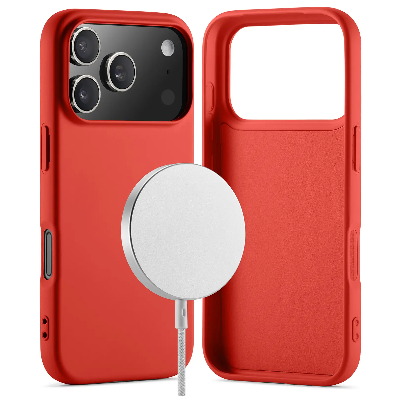 TPU Cover MagSafe iPhone 17 Pro Max Rød