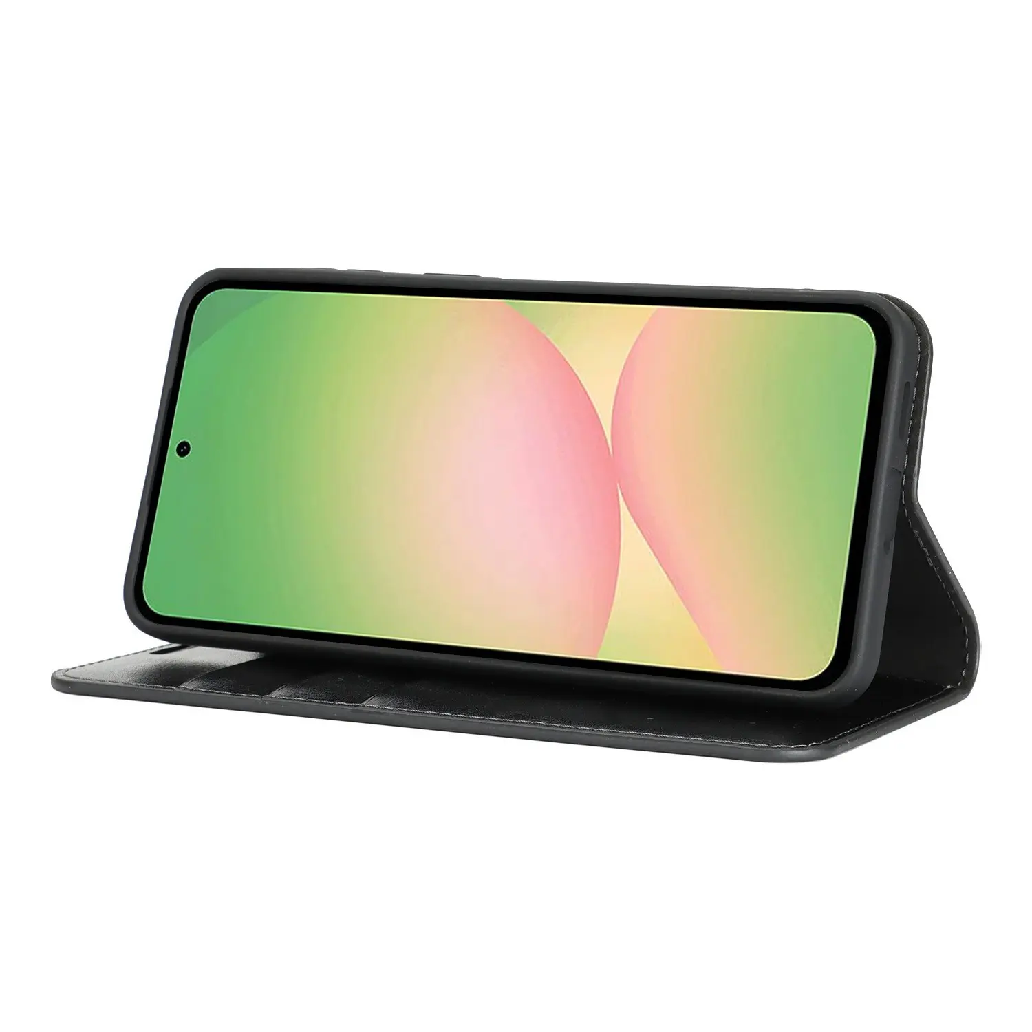 Mobilfodral Äkta Läder Samsung Galaxy A57 Svart