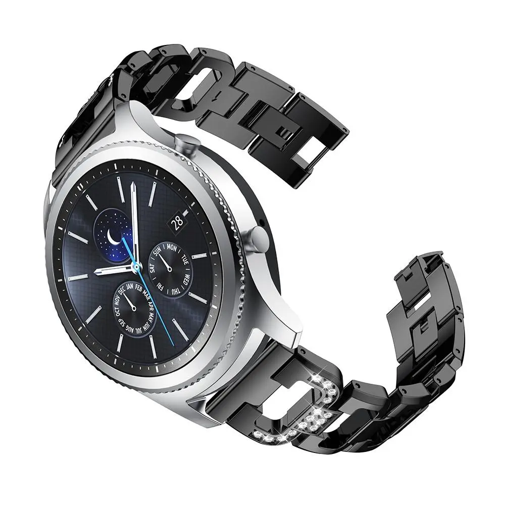 Rhinestone Bracelet Samsung Galaxy Watch 46mm/Gear S3 Frontier/Gear S3 Classic Svart