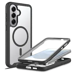 Full Protection Magnetic Case Samsung Galaxy S26 Plus Svart/gjennomsiktig