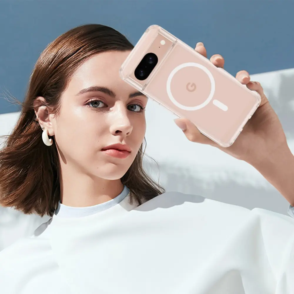 Hybridskal MagSafe Google Pixel 8 Genomskinlig