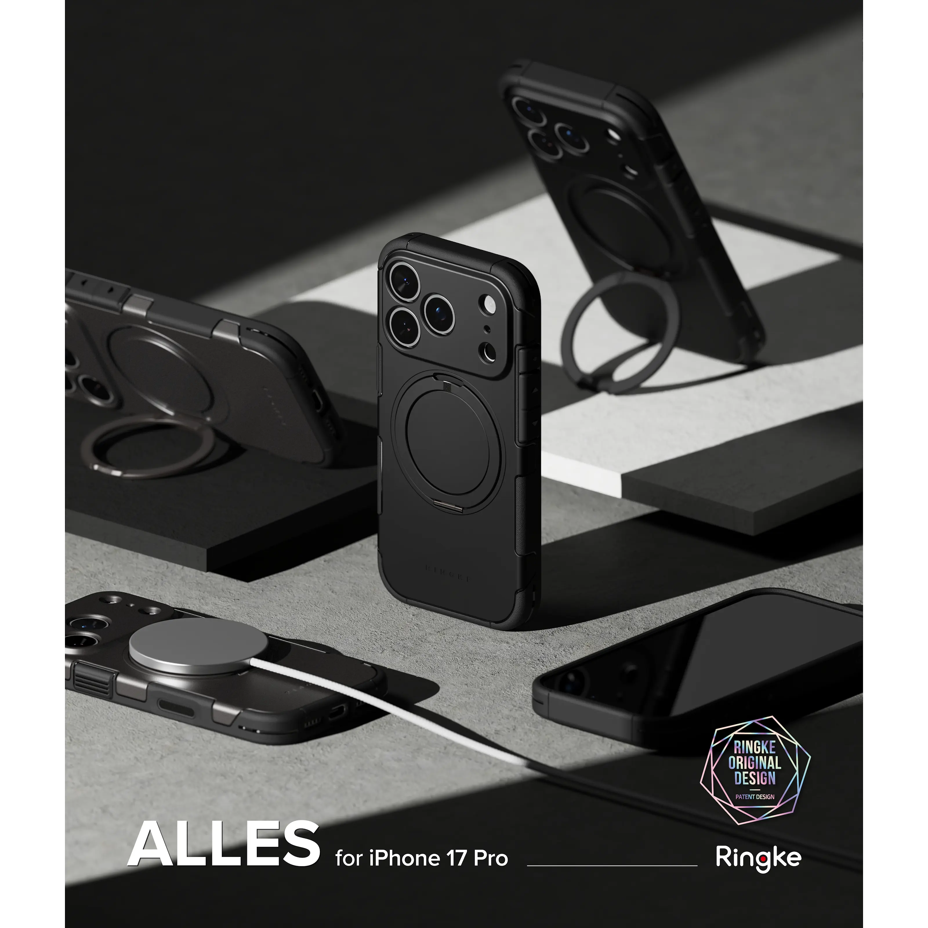 Alles Magnetic Case iPhone 17 Pro Max Svart