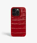 Cover iPhone 13 Pro Max Croco Rød