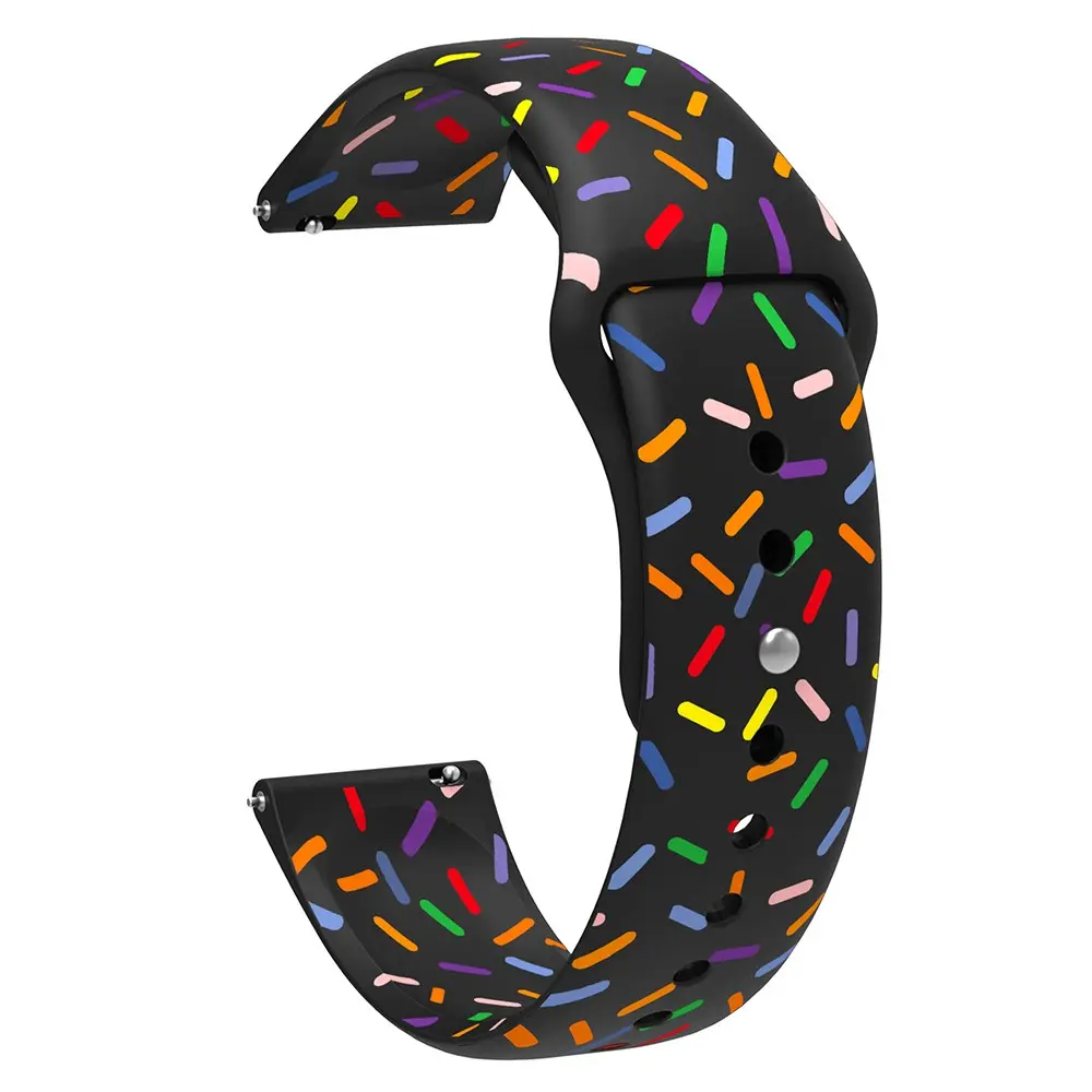 Rem af silikone til  OnePlus Watch 2 Sort drysser