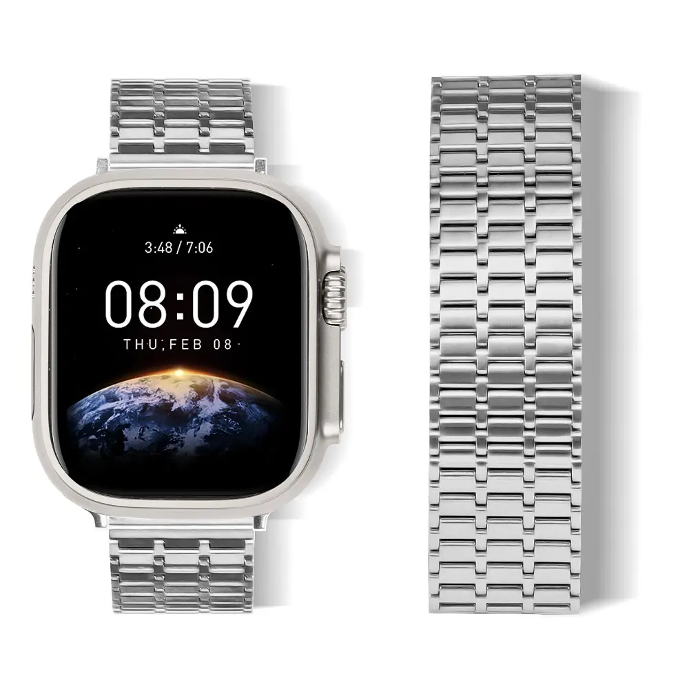 Business Magnetic Armband Apple Watch Series 12 43mm silver