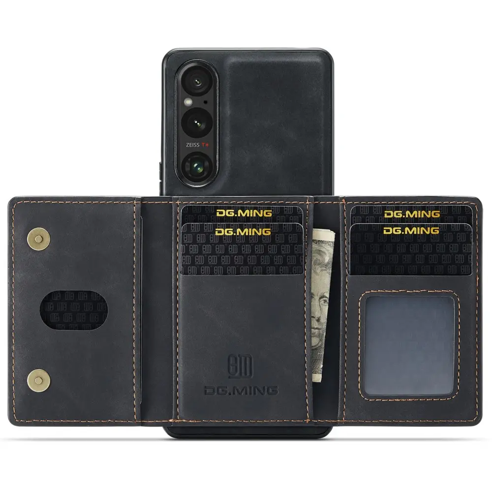 Magnetic Card Slot Case Sony Xperia 1 VI Svart
