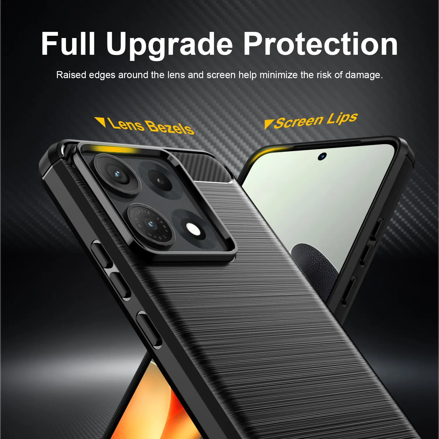 Motorola Edge 70 Max Skal TPU Brushed Svart