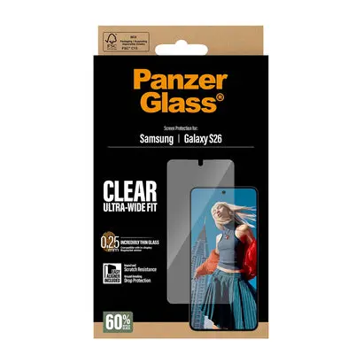 Samsung Galaxy S26 Screen Protector (with EasyAligner) Ultra Wide Fit