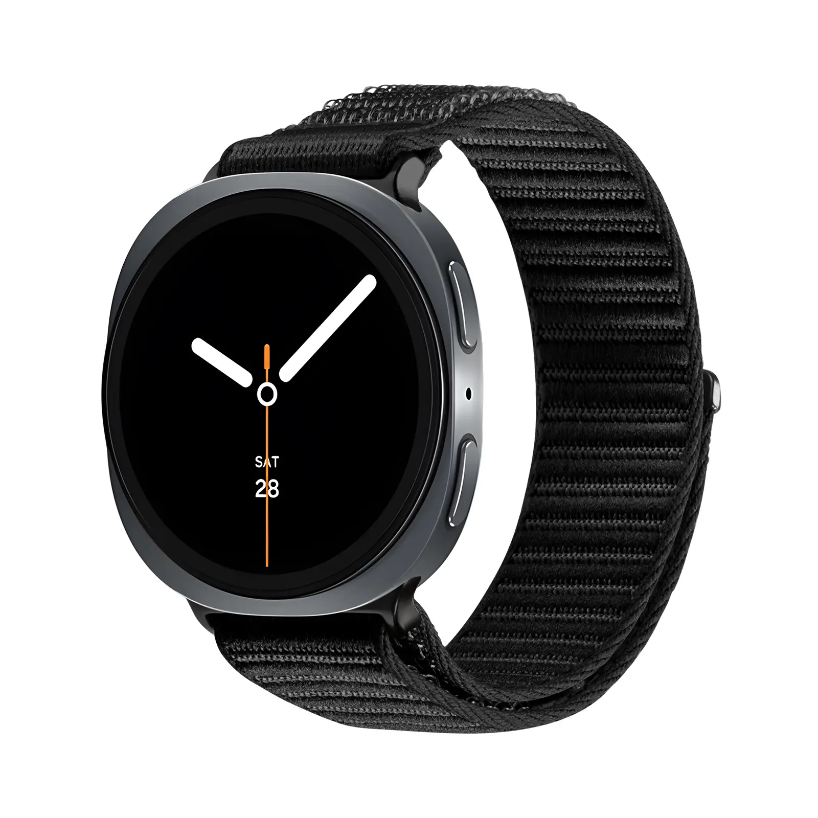 Nylon Armbånd Samsung Galaxy Watch 8 44mm Sort