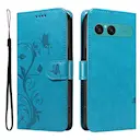 Læderetui Sommerfugle Sony Xperia 10 VII Blå