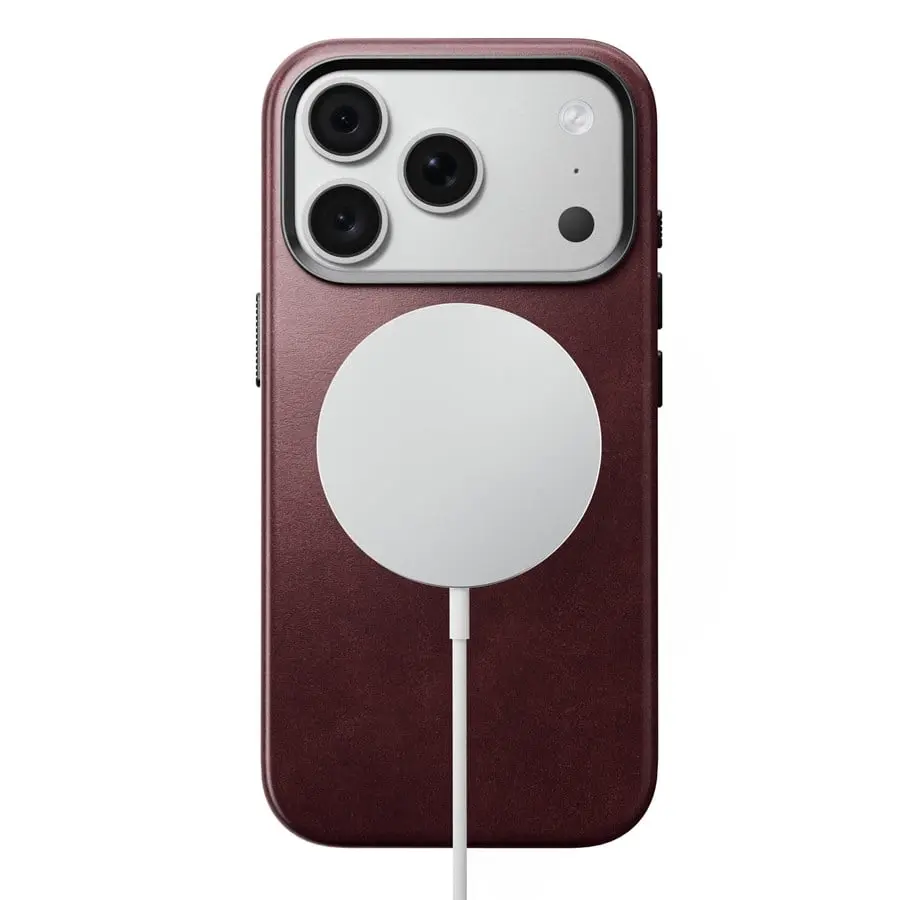 iPhone 18 Pro MagSafe-Cover - Traditional Horween Leather Burgundy