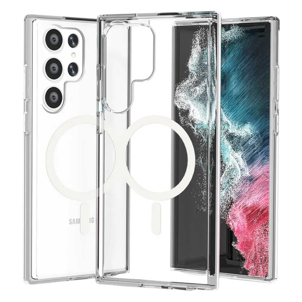 Hybridcover MagSafe Samsung Galaxy S23 Ultra gennemsigtig