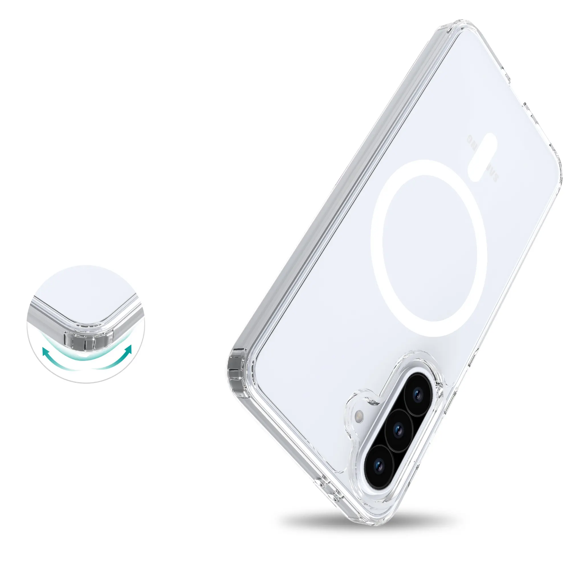Hybridskal MagSafe Samsung Galaxy A56 Genomskinlig