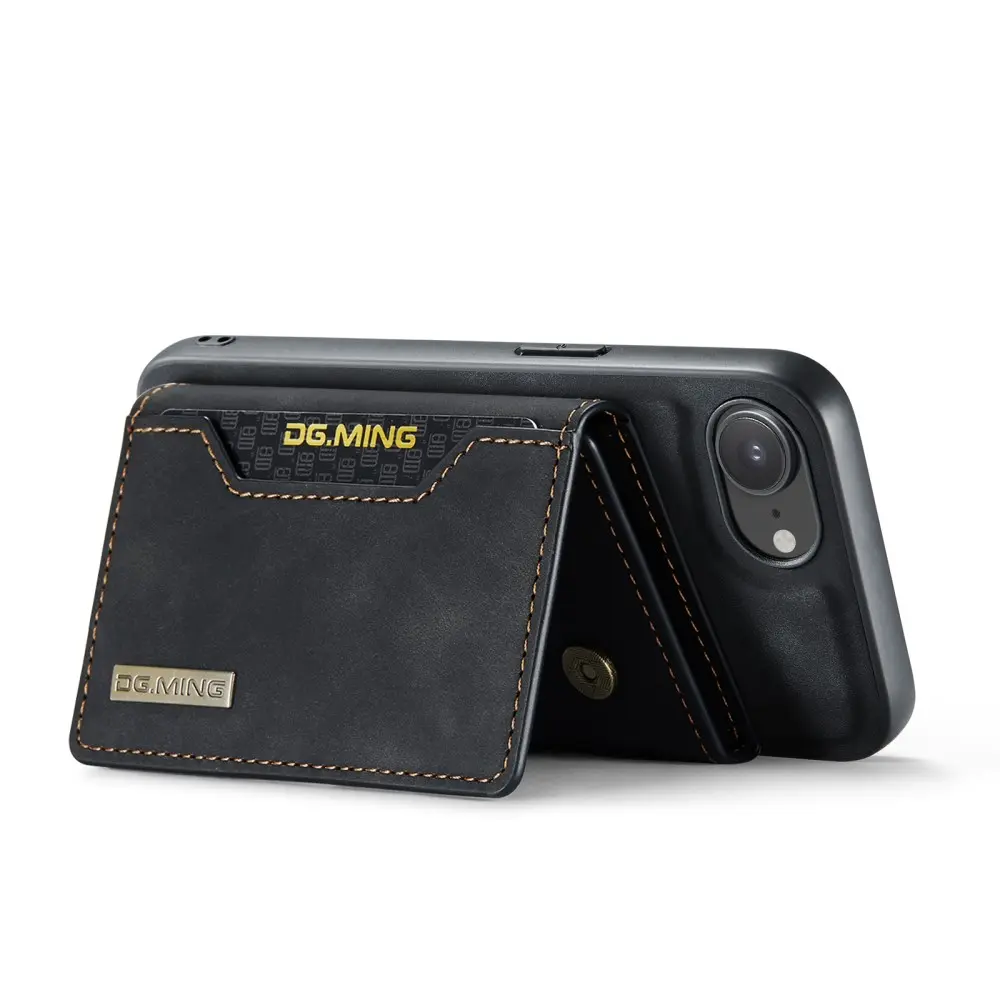 Magnetic Card Slot Case iPhone 16e Svart