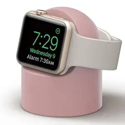 Apple Watch Silikoninen latausteline, Vaaleanpunainen