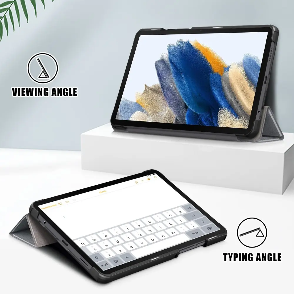 Fodral Tri-fold Samsung Galaxy Tab A9 Grå