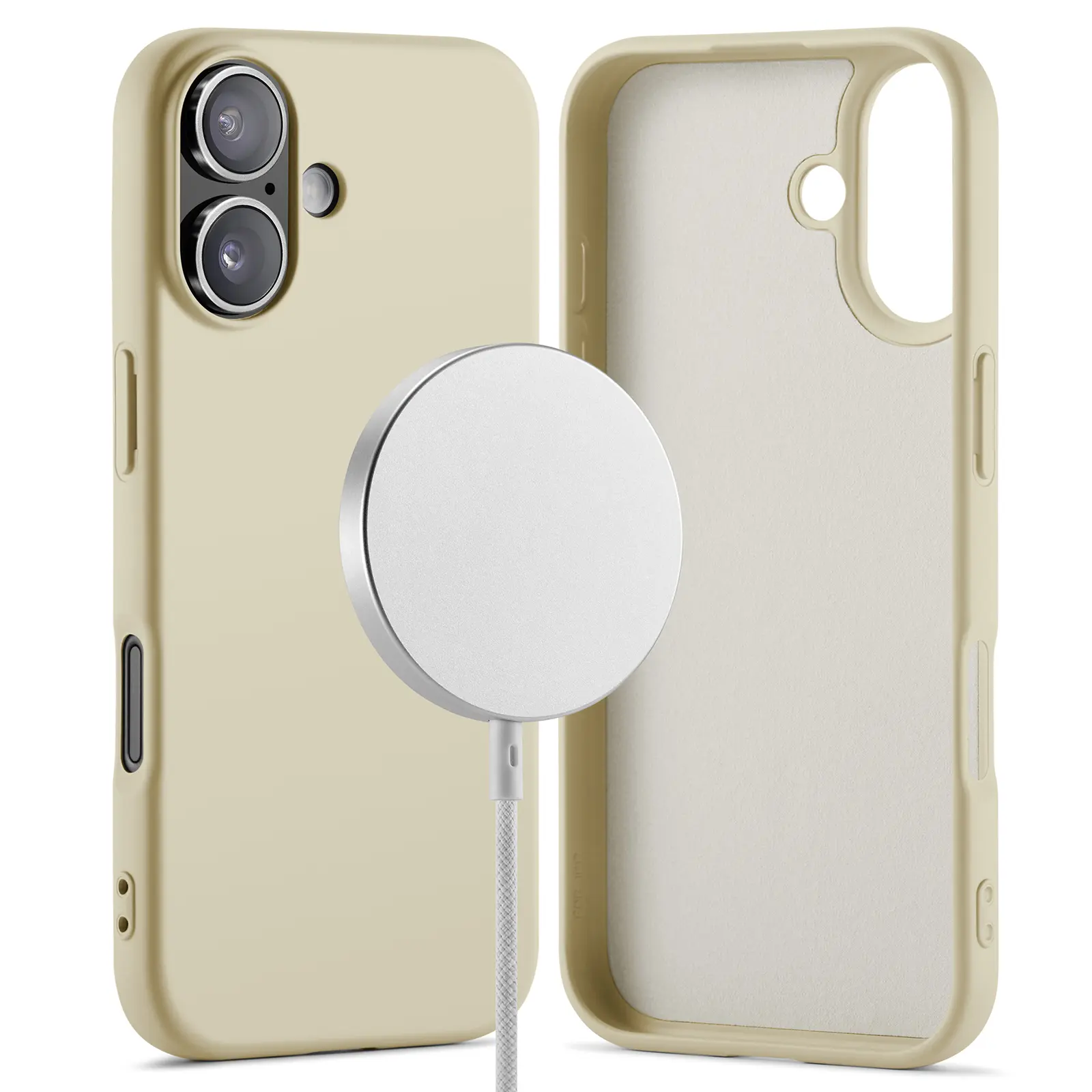 TPU suojakuori MagSafe iPhone 17 Beige